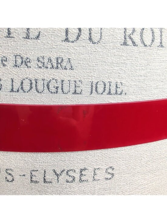 Vintage Y2K Dolce Gabbana Red Belt 36 Large Logo Patent Leather 90cm main image 4